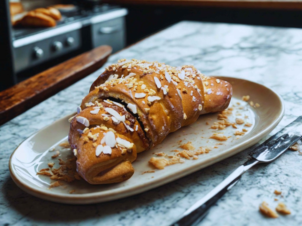 Rogal z białym makiem